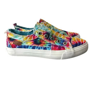Blowfish multicolor tie-dyed‎ no lace slip on sneakers size 8